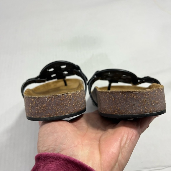 TORY BURCH PATENT LEATHER MILLER CLOUD SANDAL - Picture 7 of 16